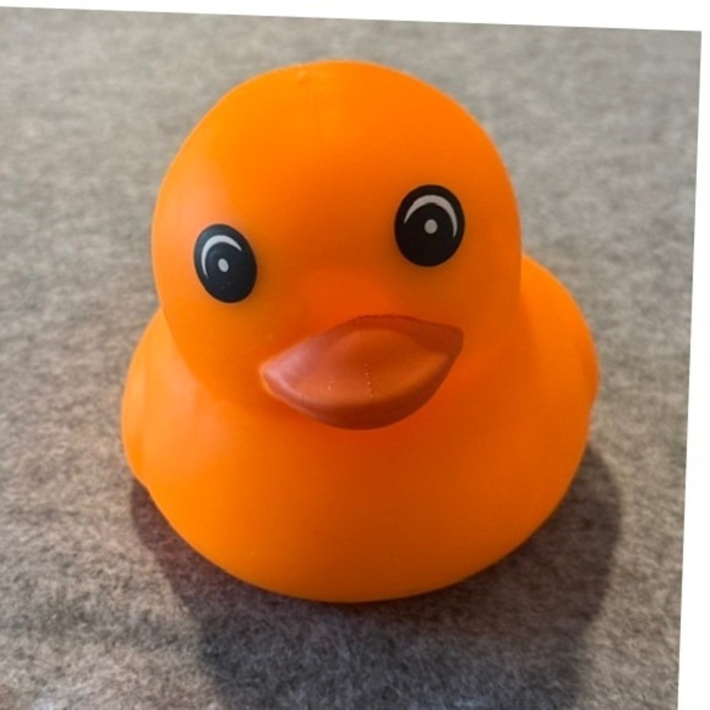Squeeezy Rubber Duck Kids OS Orange NWT Halloween Non-Toxic Toy